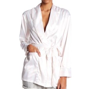 NWT - Sam Edelman Light Pink & White Striped Robe